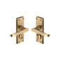 Victoria Short Door Handle on Plate by M Marcus - Heritage Brass