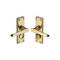 Victoria Short Door Handle on Plate by M Marcus - Heritage Brass