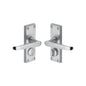 Victoria Short Door Handle on Plate by M Marcus - Heritage Brass