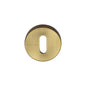 Standard Key Escutcheon Round - V4007 by M Marcus - Heritage Brass