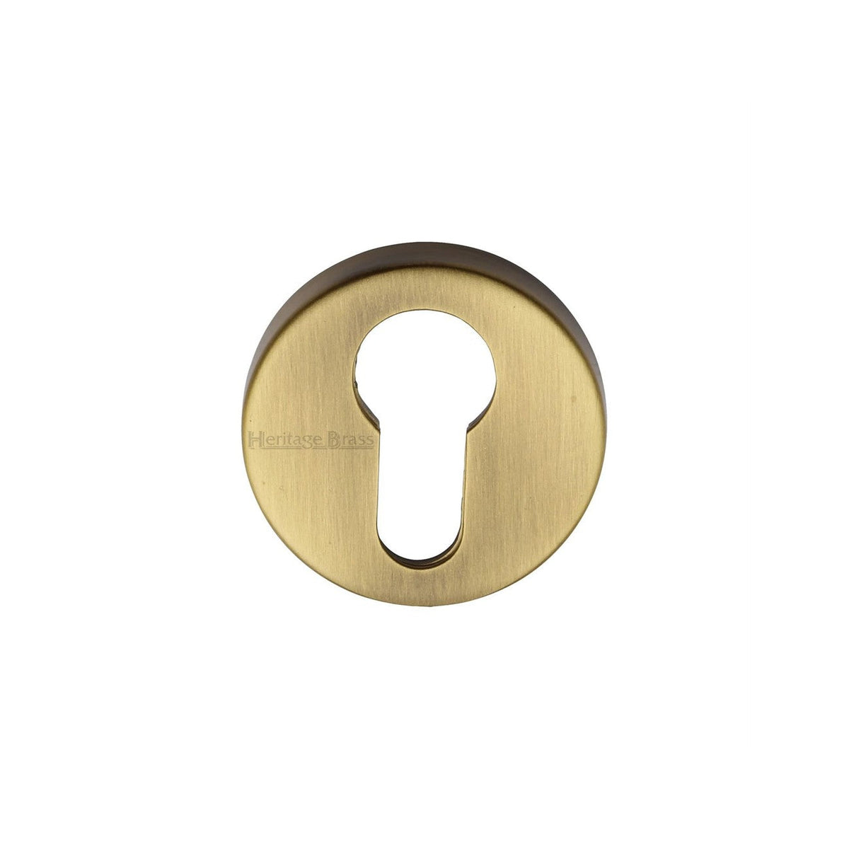 Euro Profile Cylinder Escutcheon Round - V4008 by M Marcus - Heritage Brass