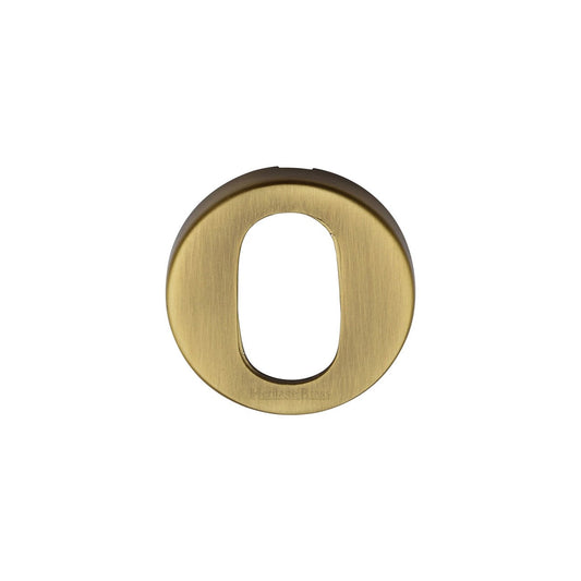 Oval Profile Cylinder Escutcheon Round - V4009 by M Marcus - Heritage Brass