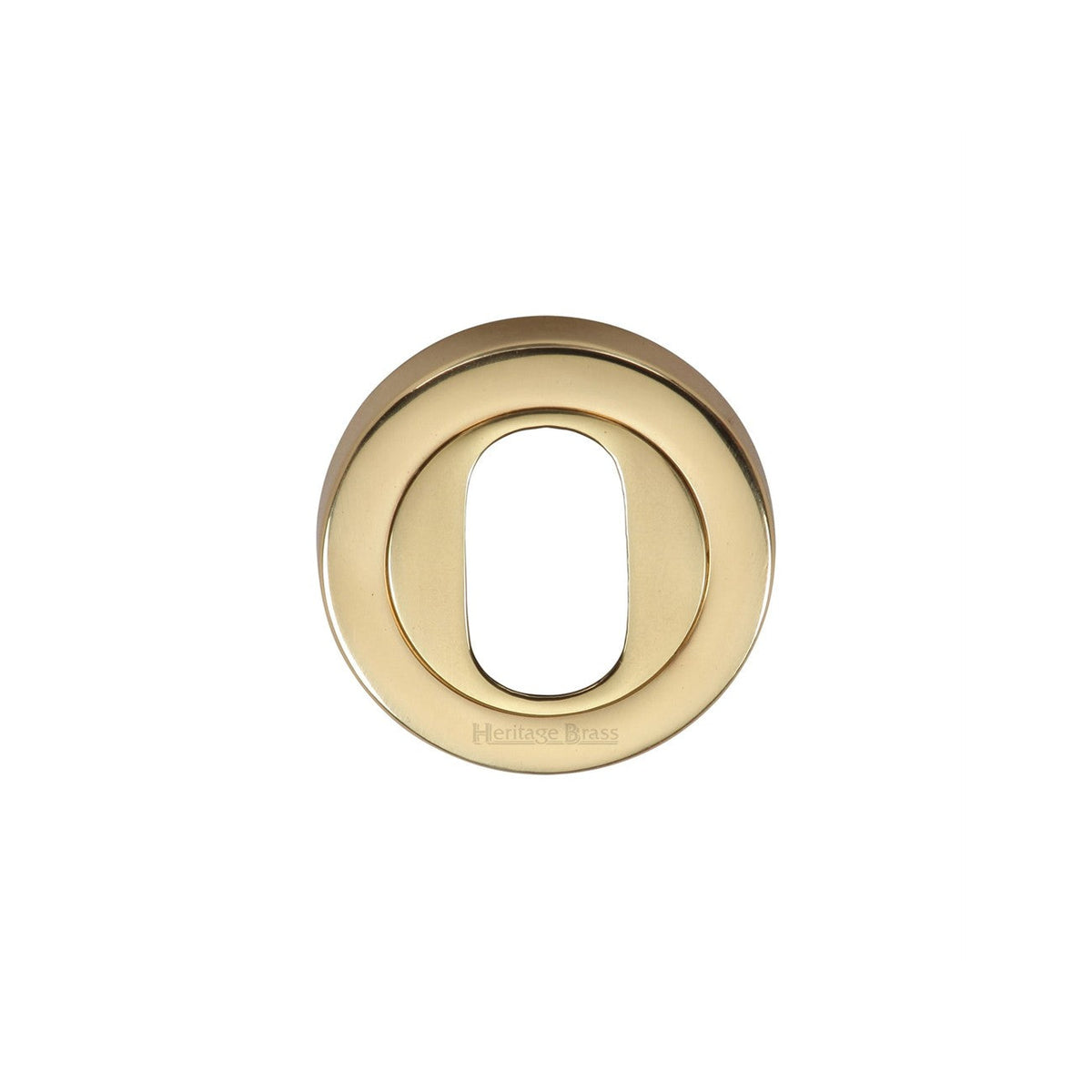 Oval Profile Cylinder Escutcheon Round - V4010 by M Marcus - Heritage Brass