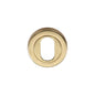 Oval Profile Cylinder Escutcheon Round - V4010 by M Marcus - Heritage Brass