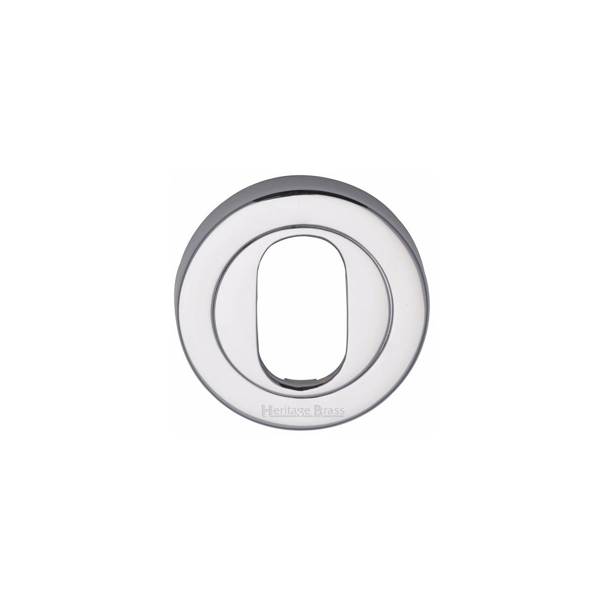 Oval Profile Cylinder Escutcheon Round - V4010 by M Marcus - Heritage Brass