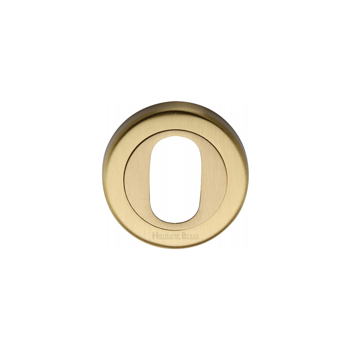 Oval Profile Cylinder Escutcheon Round - V4010 by M Marcus - Heritage Brass