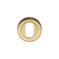 Oval Profile Cylinder Escutcheon Round - V4010 by M Marcus - Heritage Brass