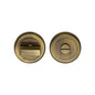 Round Bathroom Turn & Release - V4035 by M Marcus - Heritage Brass