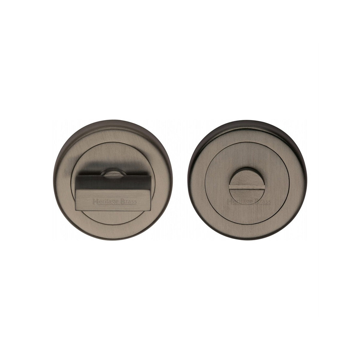 Round Bathroom Turn & Release - V4035 by M Marcus - Heritage Brass