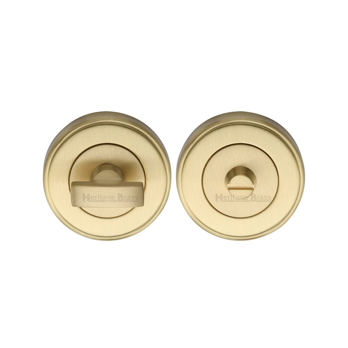 Round Bathroom Turn & Release - V4040 by M Marcus - Heritage Brass