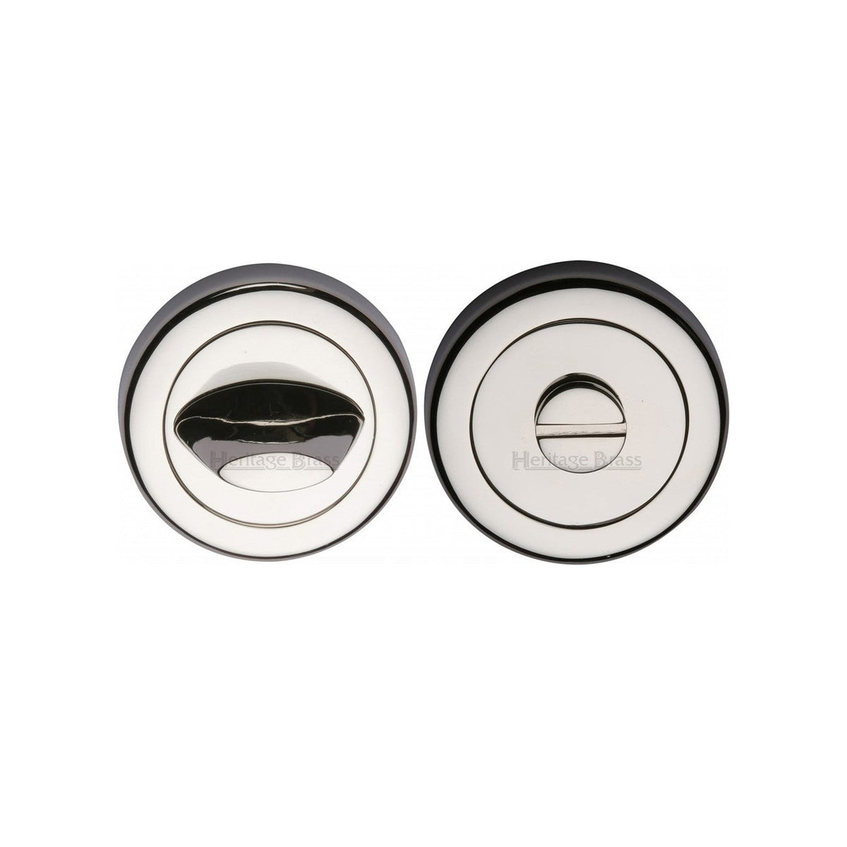Round Bathroom Turn & Release - V4043 by M Marcus - Heritage Brass
