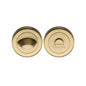 Round Bathroom Turn & Release - V4043 by M Marcus - Heritage Brass