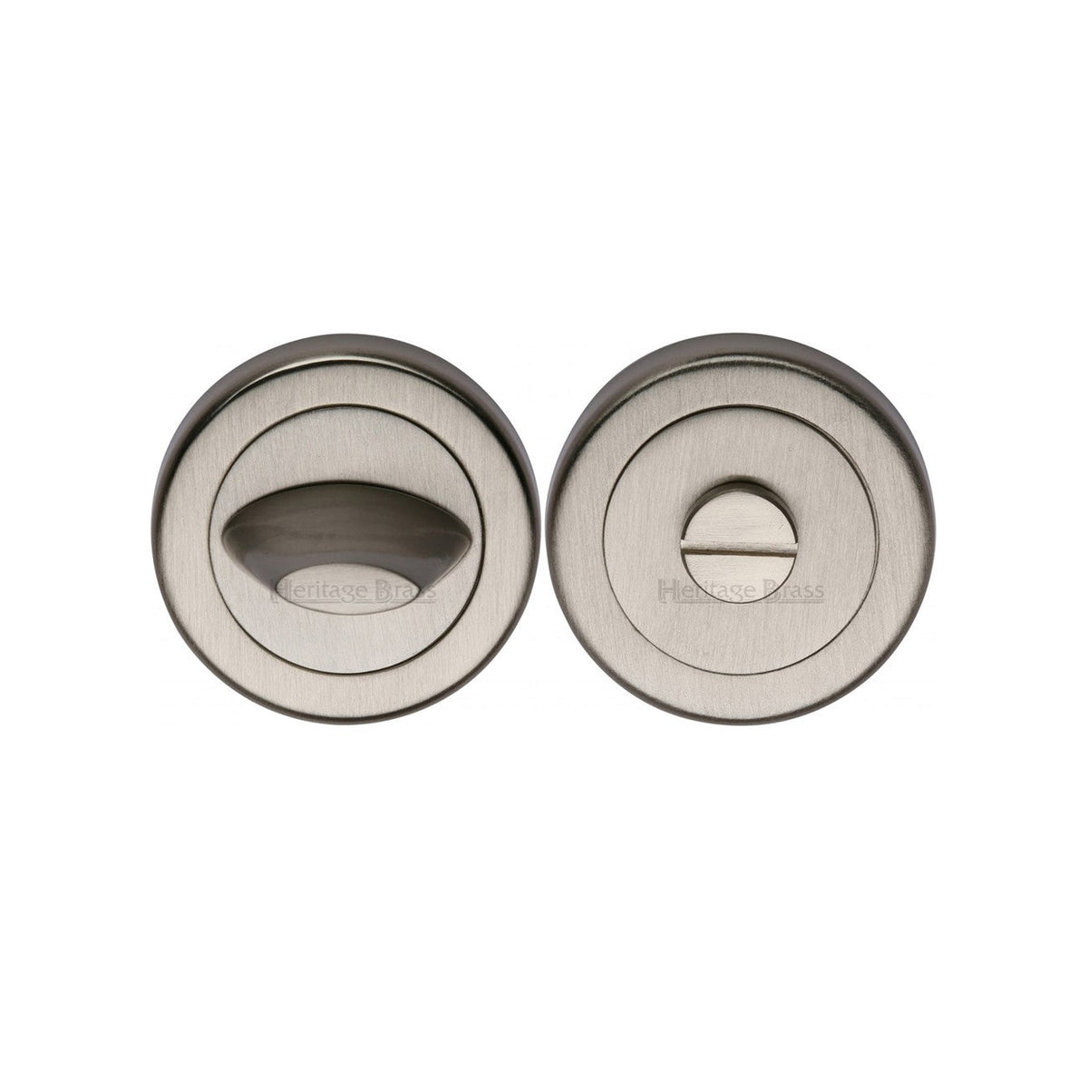 Round Bathroom Turn & Release - V4043 by M Marcus - Heritage Brass