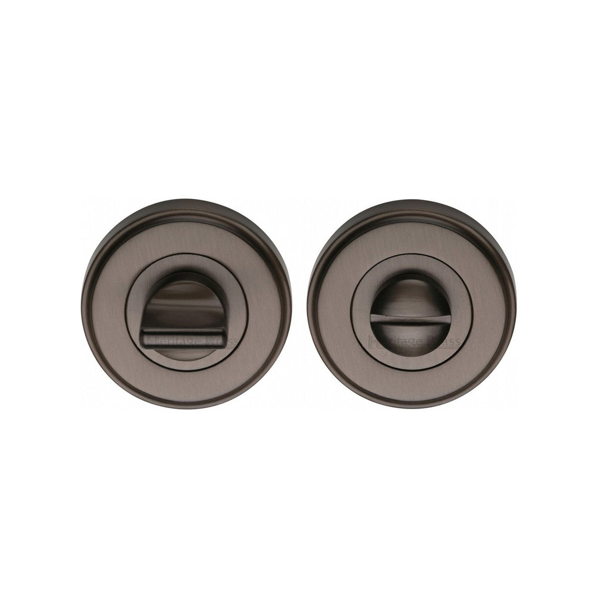 Round Bathroom Turn & Release - V4045 by M Marcus - Heritage Brass