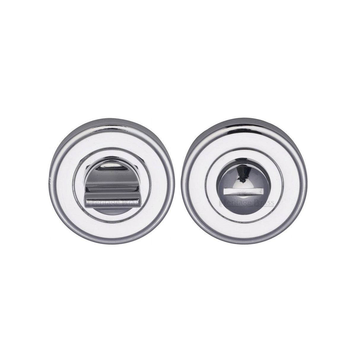 Round Bathroom Turn & Release - V4045 by M Marcus - Heritage Brass