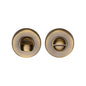 Round Bathroom Turn & Release - V4049 by M Marcus - Heritage Brass