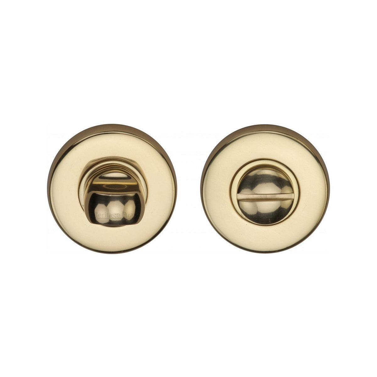 Round Bathroom Turn & Release - V4049 by M Marcus - Heritage Brass
