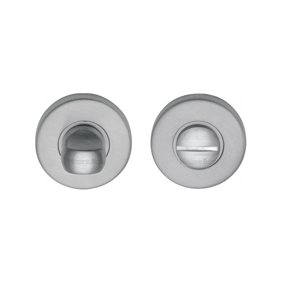 Round Bathroom Turn & Release - V4049 by M Marcus - Heritage Brass