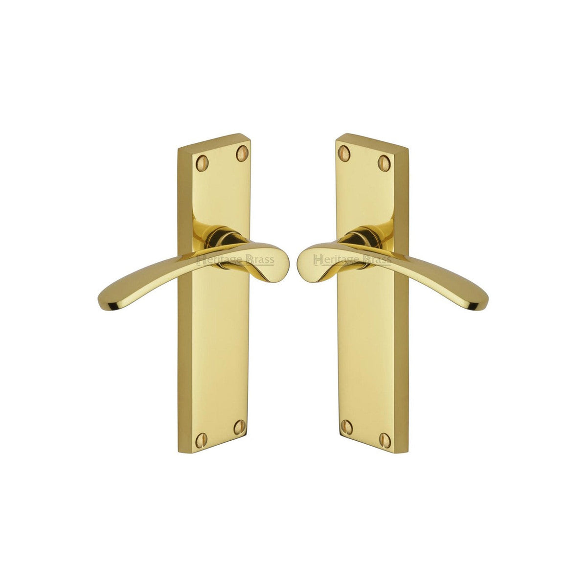 Sophia Door Handle on Plate by M Marcus - Heritage Brass