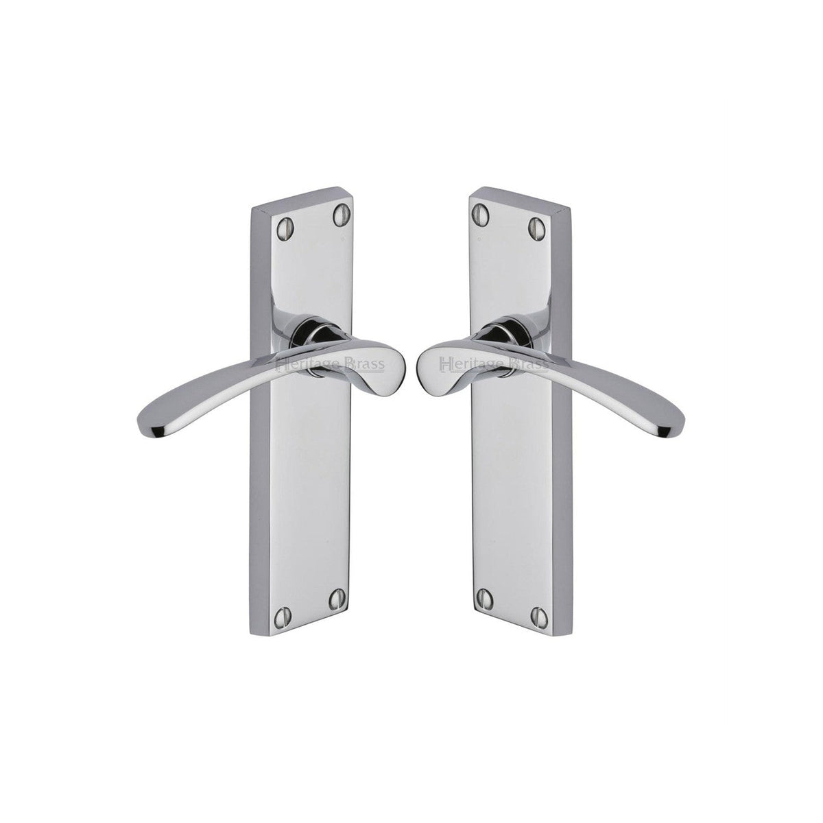 Sophia Door Handle on Plate by M Marcus - Heritage Brass