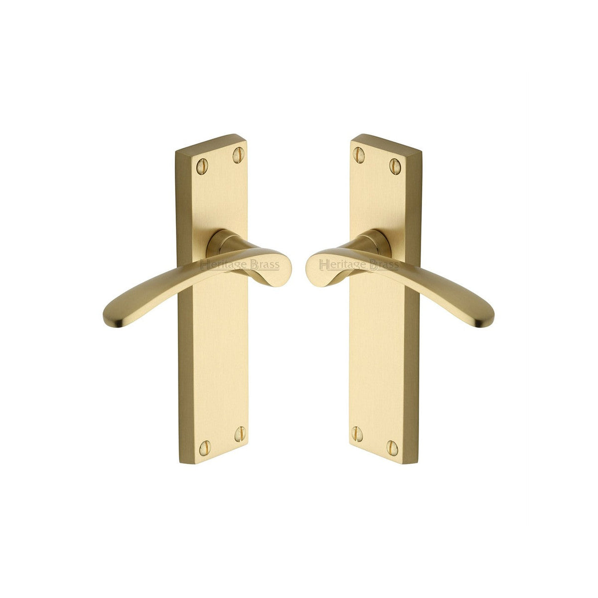 Sophia Door Handle on Plate by M Marcus - Heritage Brass