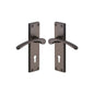 Sophia Door Handle on Plate by M Marcus - Heritage Brass