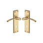 Sophia Door Handle on Plate by M Marcus - Heritage Brass