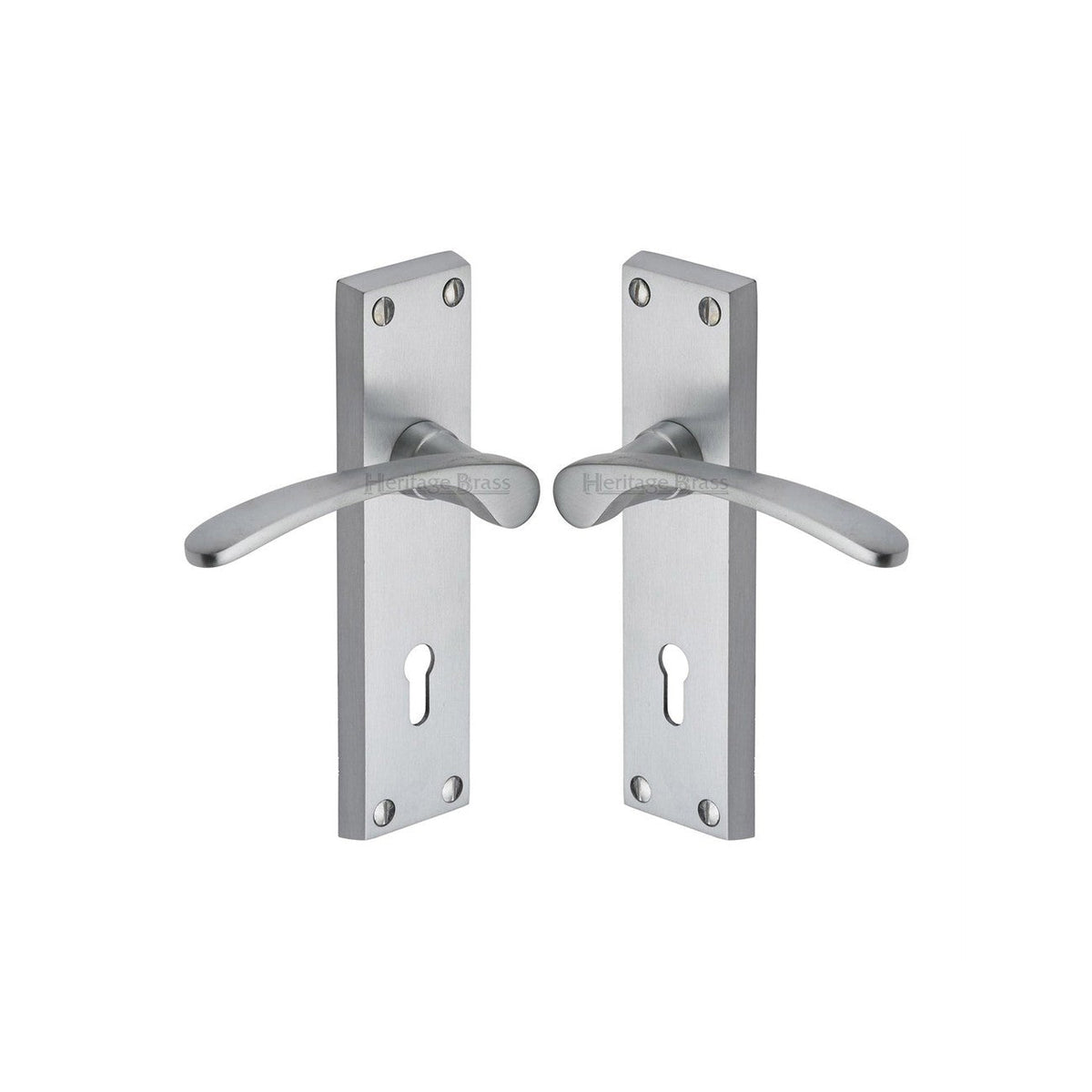Sophia Door Handle on Plate by M Marcus - Heritage Brass