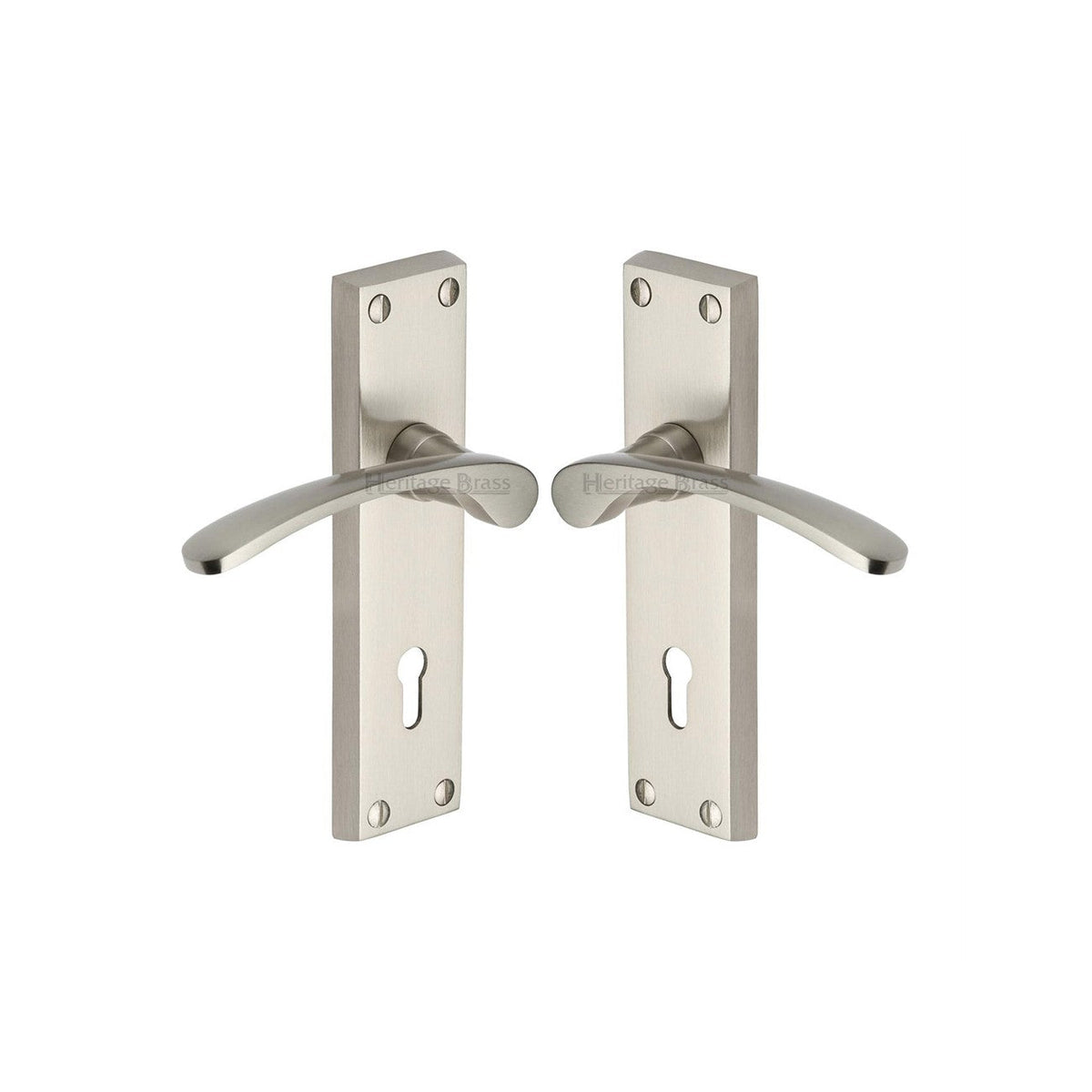 Sophia Door Handle on Plate by M Marcus - Heritage Brass