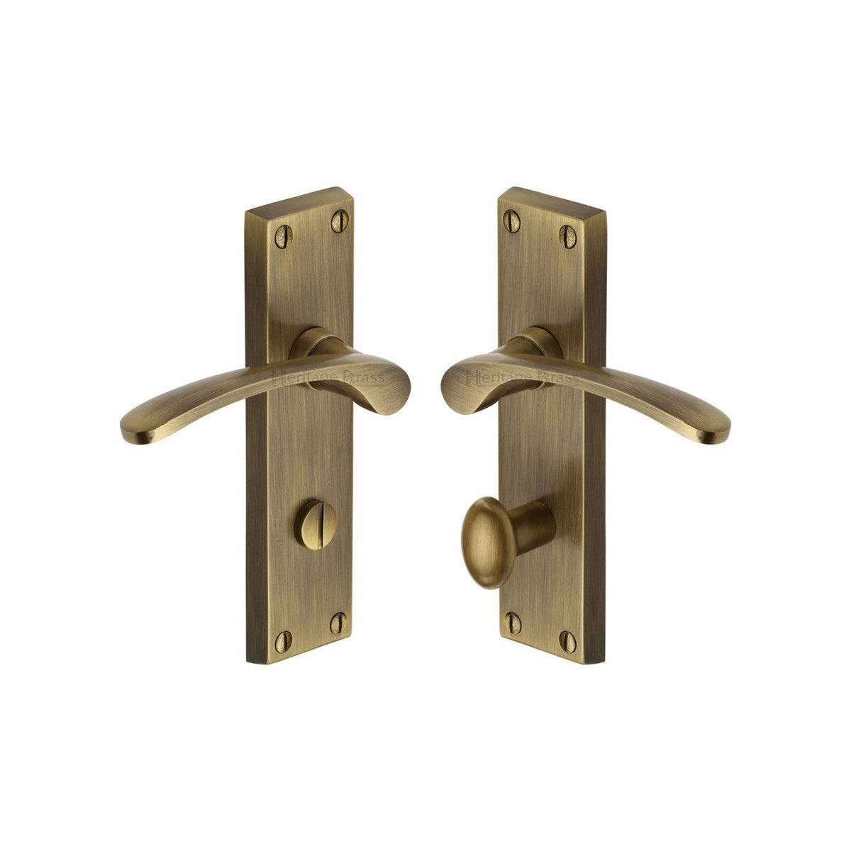 Sophia Door Handle on Plate by M Marcus - Heritage Brass