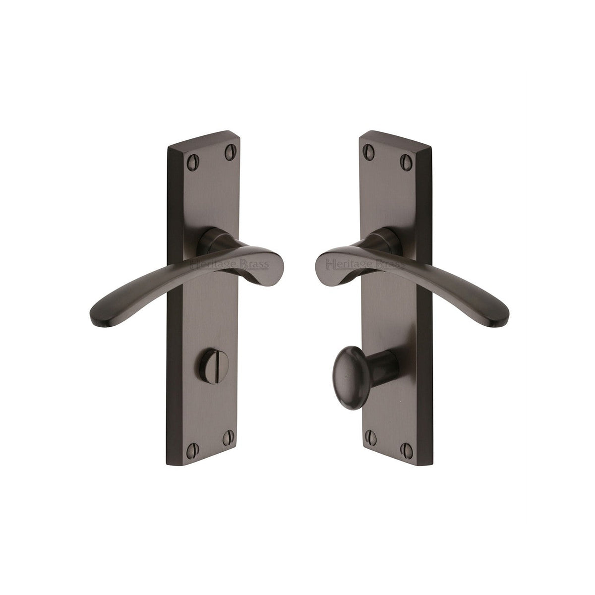 Sophia Door Handle on Plate by M Marcus - Heritage Brass