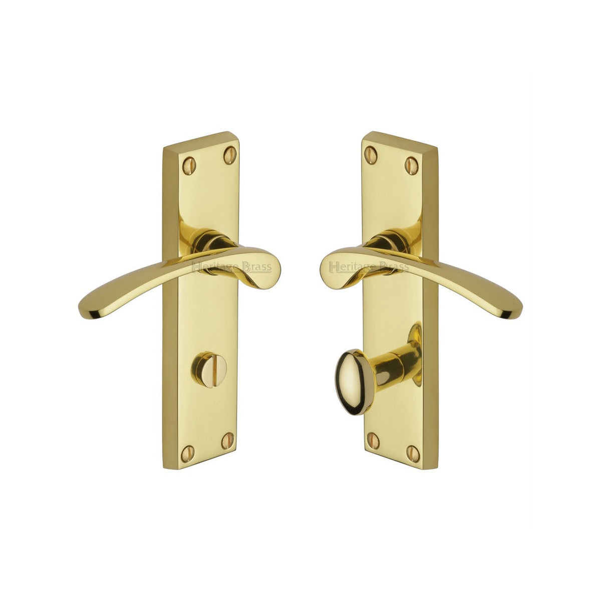 Sophia Door Handle on Plate by M Marcus - Heritage Brass