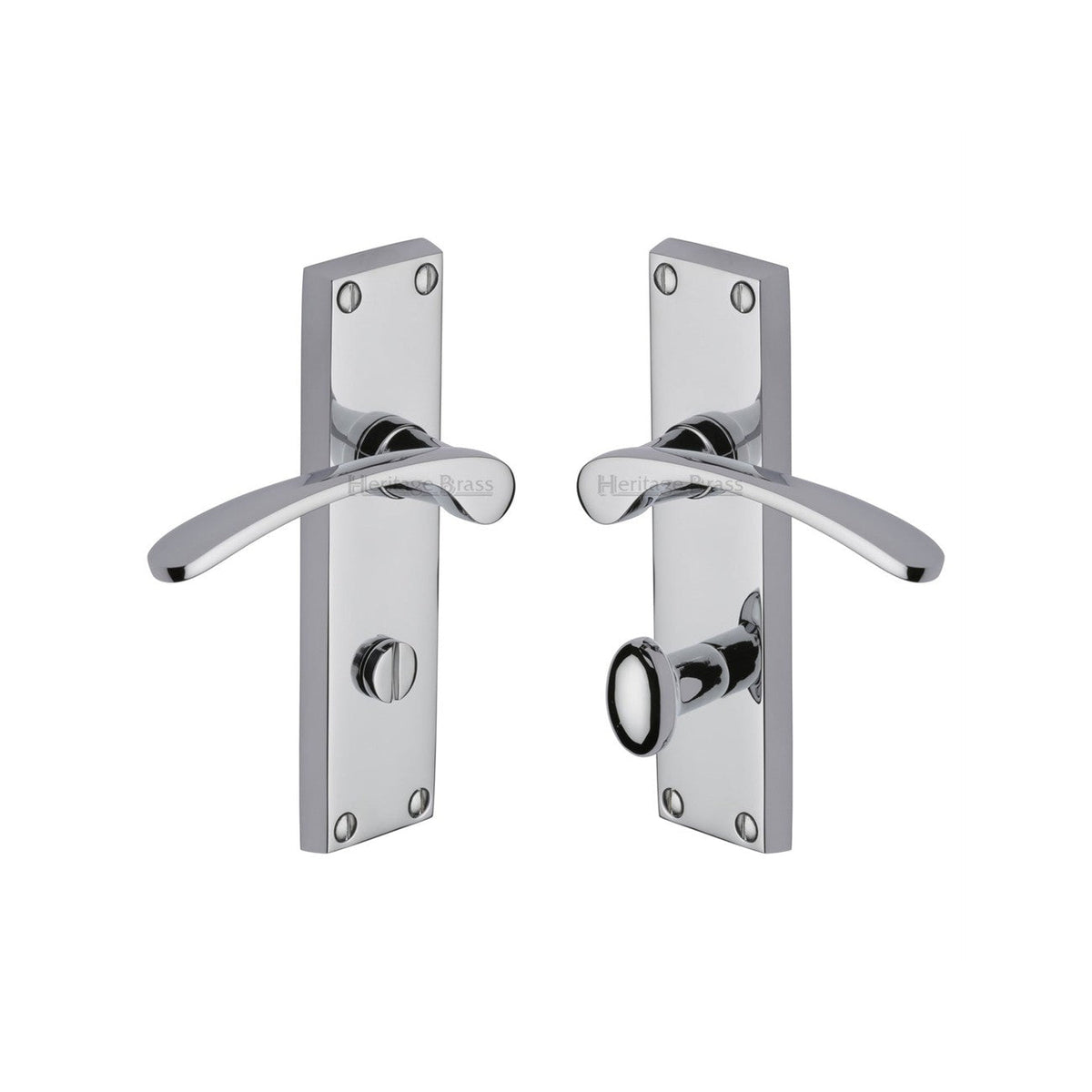Sophia Door Handle on Plate by M Marcus - Heritage Brass