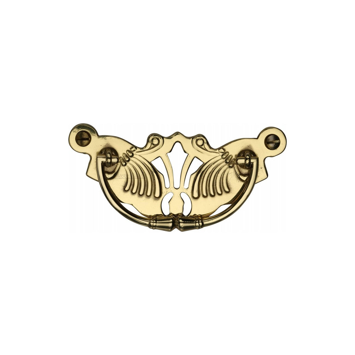 Ornate Cabinet Drop Pull by M Marcus - Heritage Brass