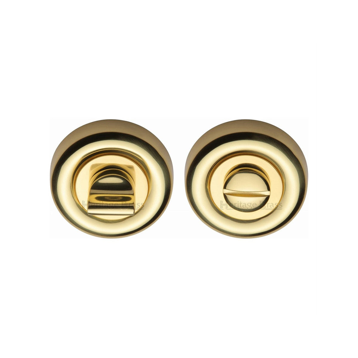 Round Bathroom Turn & Release - V6720 by M Marcus - Heritage Brass