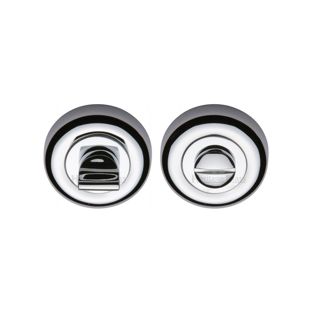 Round Bathroom Turn & Release - V6720 by M Marcus - Heritage Brass
