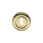 Standard Key Escutcheon Round - V6722 by M Marcus - Heritage Brass