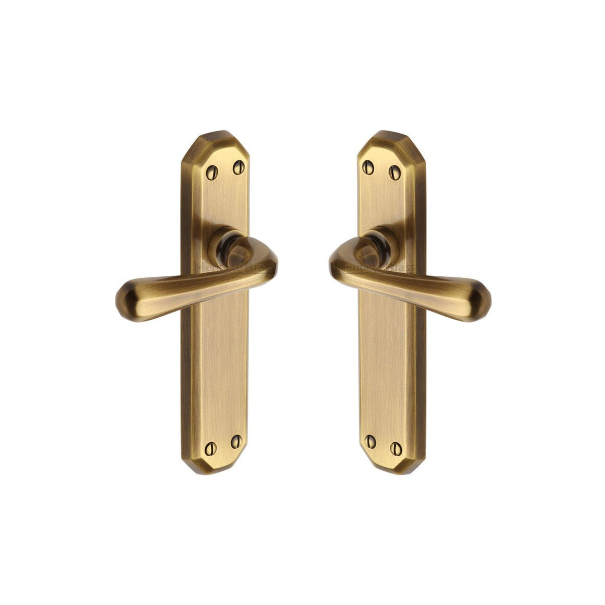 Charlbury Door Handle on Plate by M Marcus - Heritage Brass