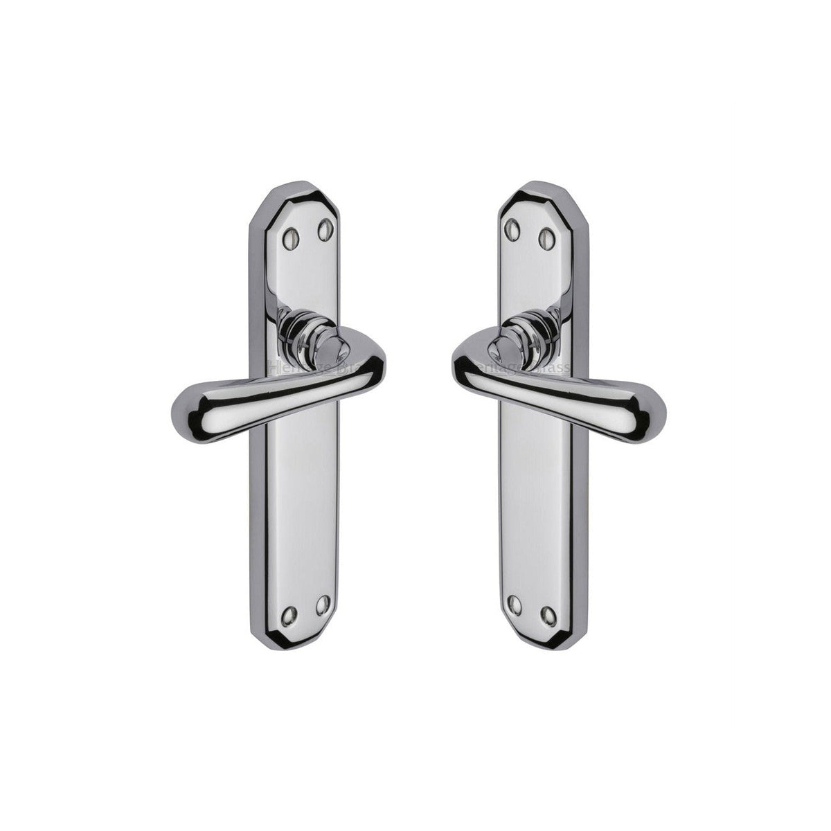 Charlbury Door Handle on Plate by M Marcus - Heritage Brass