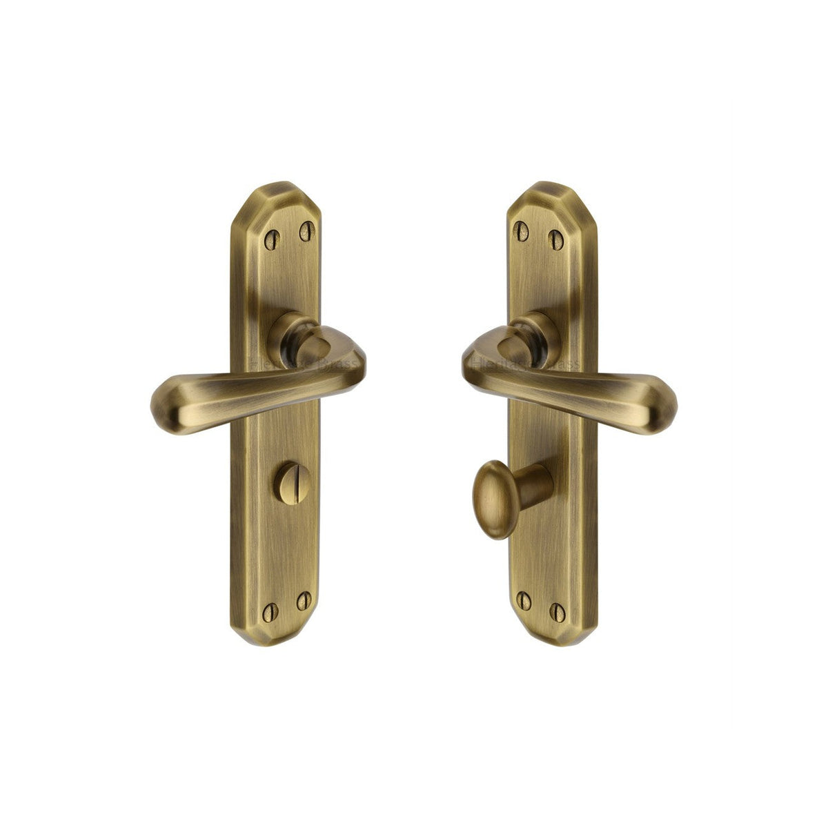 Charlbury Door Handle on Plate by M Marcus - Heritage Brass