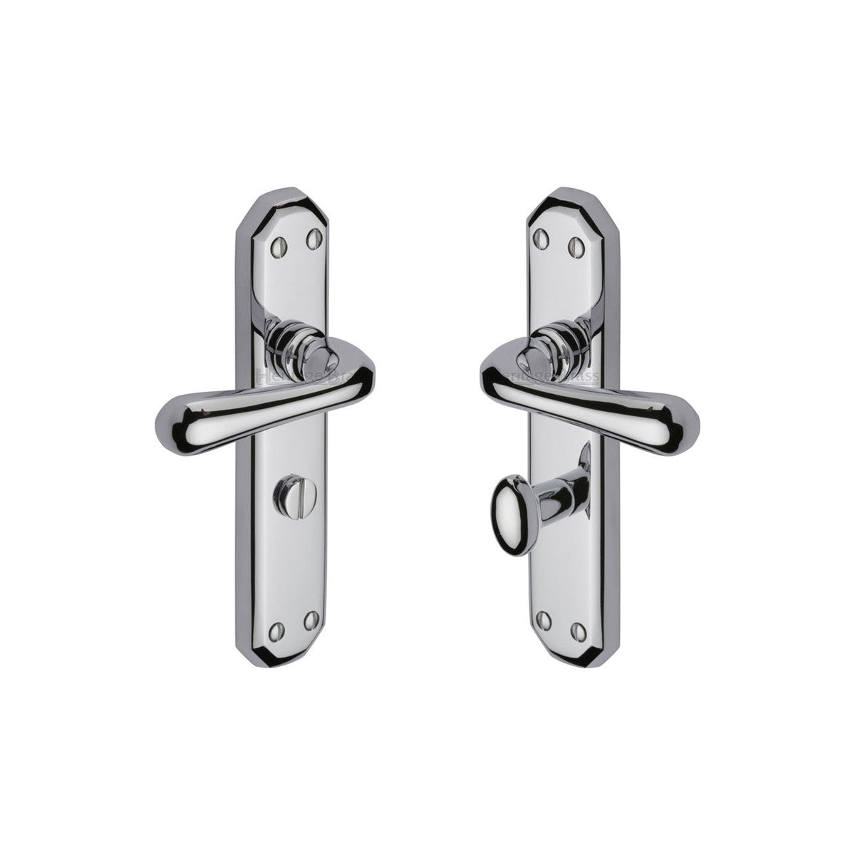 Charlbury Door Handle on Plate by M Marcus - Heritage Brass