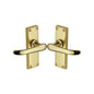 Windsor Short Door Handle on Plate by M Marcus - Heritage Brass