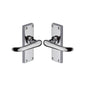 Windsor Short Door Handle on Plate by M Marcus - Heritage Brass