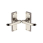 Windsor Short Door Handle on Plate by M Marcus - Heritage Brass