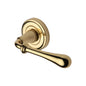 Roma Door Handle on Round Rose by M Marcus - Heritage Brass