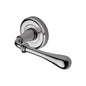 Roma Door Handle on Round Rose by M Marcus - Heritage Brass