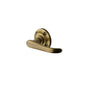 Windsor Door Handle on Round Rose - Antique Brass