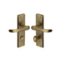 Windsor Door Handle on Plate by M Marcus - Heritage Brass