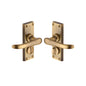 Windsor Short Door Handle on Plate by M Marcus - Heritage Brass