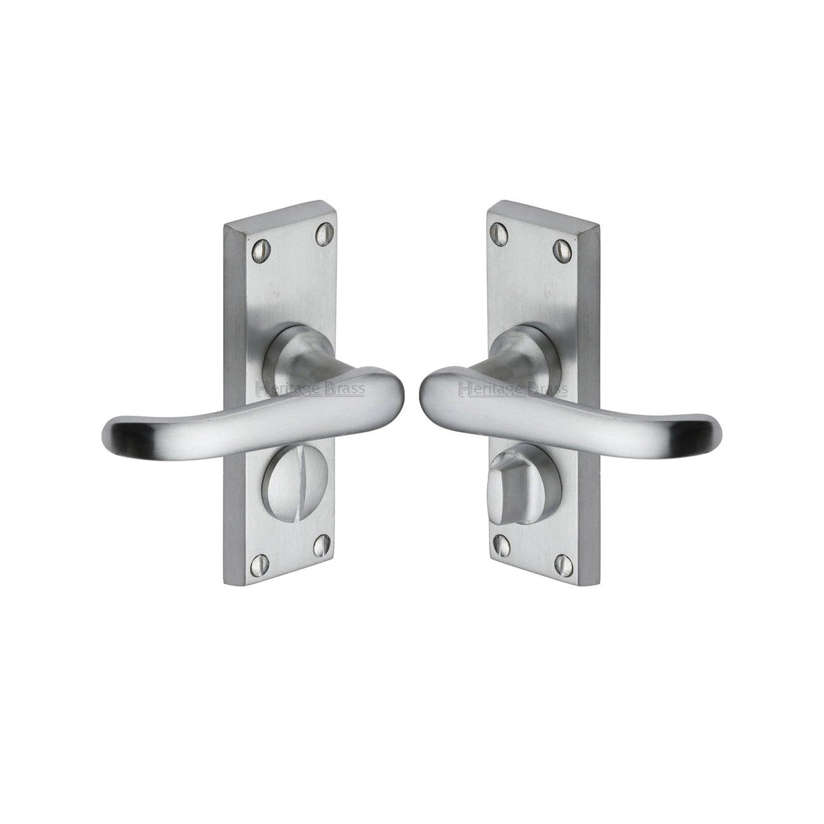 Windsor Short Door Handle on Plate by M Marcus - Heritage Brass